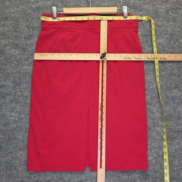 Love Scarlett Skirt Womens Medium High Waist Pencil Ruffle Button Detail Career - Picture 7 of 10